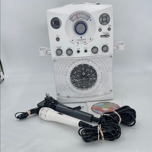 Singing Machine SML385UW Bluetooth Karaoke System with LED Disco Lights